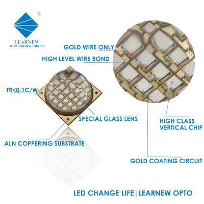China R15MM 100W UV LED Chips 2100mA High Power UV LED Quartz Glass Lens for sale