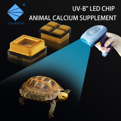 China Ceramic SMD LED UVB LED CHIP 290nm 300nm 310MN 315nm 3535 Chip Led For Animal Calcium Supplement for sale