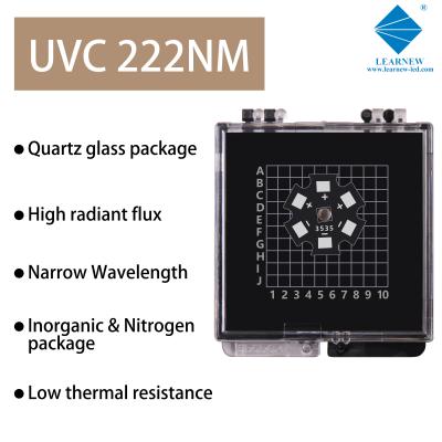 China 222nm 4040 1W 4.0x4.0mm SMD UVC LED Chip With High Efficiency Model for sale