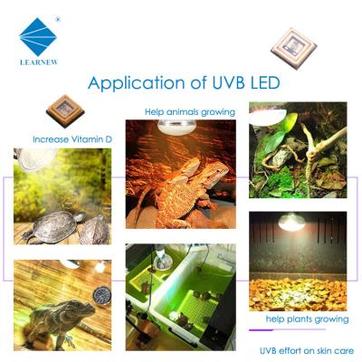 China Photosensitive 3W 3535 UVB LED Chips 320nm 315nm 306nm 340nm For Curing And Coating à venda