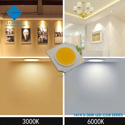 China 120-140lm/w  Mirror alu  flip chip cob led  1414 series 4000k high cri 90  for led downlight for sale