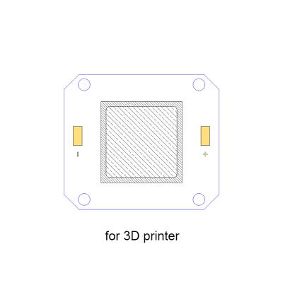 중국 고밀도 4046 개 암 나무 열매는 3D 프린터 용 20W 385nm UV Led 칩을 주도했습니다. 판매용