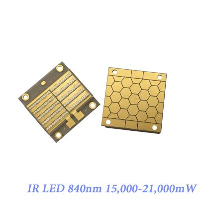 China 840nm 100W COB LED Chip 15000-21000mW 120DEG IR LED Chips for sale