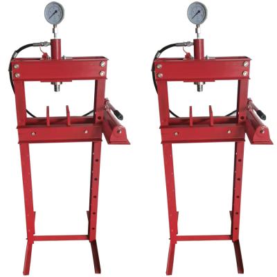 China Custom Red Black 50 Ton Hydraulic Shop Press Corrosion Resistance With Gauge for sale