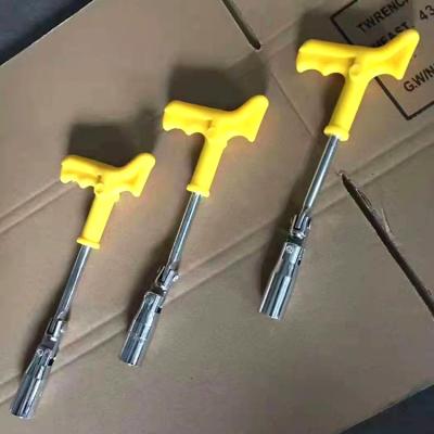 China 16/21mm Spark Plug Socket Wrench T Handle Universal Joint for sale