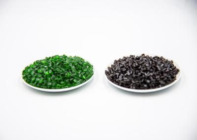 China El material de reutilización de PET semi-dull es el chip de RPET de resina de poliéster pellets de resina de botella en venta