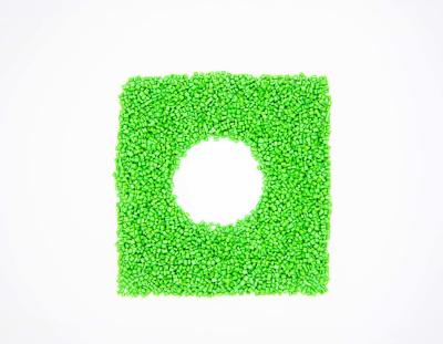 China Green Recycled PET Resin With Inherent Viscosity (I.V.) Of 0.75-1.1 Customizable for sale