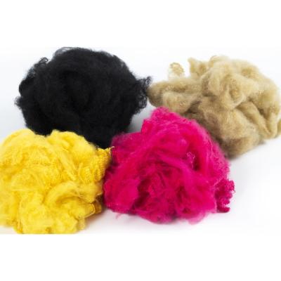 China Low Melt Polyester Staple Fiber Customizable Recycled Colore PSF for sale