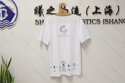 China Logo Printed Recycled Products Sport Men'S And Women'S 100% Recycle Polyester RPET Fabric T-Shirt for sale