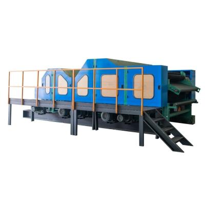 China Industrial Wool Nonwoven Carding Machine 400kg / H For Wool Felt Double Doffer for sale