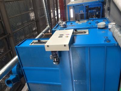 China Blue Vibrating Hopper Feeder Siemens Beide Motor Vibratory Screening Equipment for sale
