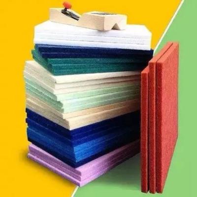 China Polyester-akustische Wand-akustische Deckenverkleidungen weiß/Blau/Grün zu verkaufen