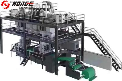 China PP Chips 1600mm Carry Bag  Non Woven Fabric Making Machine for sale