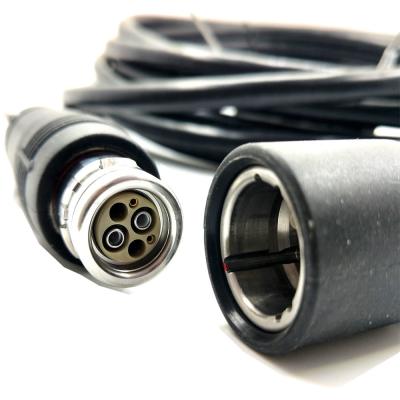 China 100 meter SMPTE Fiber Connector Hybrid Fiber Optic Cable for sale