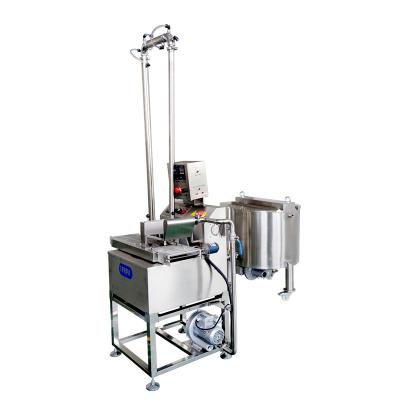 China Automatic Protein Cereal Bar Chocolate Coating Machine With Chocolate Melting Tank for sale