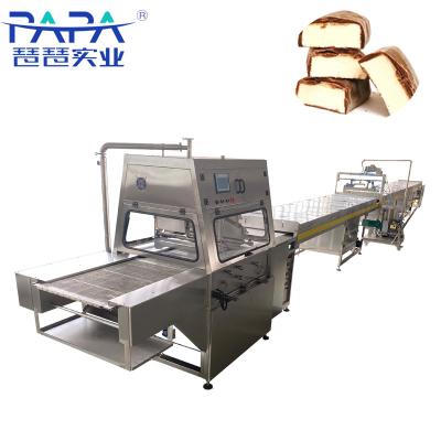China Chocolate industrial do biscoito de China que revista o enrober da máquina de revestimento do mergulho para a filhós à venda