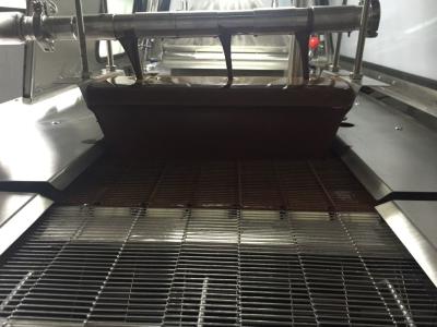China Industrial Chocolate Enrobing Machine 400mm Belt Width for sale