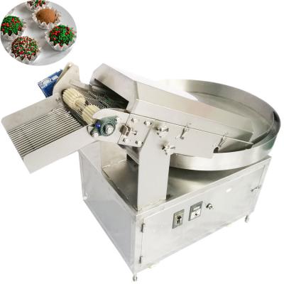China Automatic cocoa powder chocolate sprinkles rotary table coating machine for sale