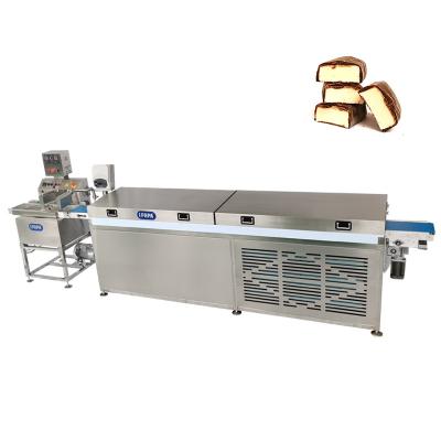 China Mini Biscuit Cookies Wafer Chocolate Enrober Coating Machine for sale