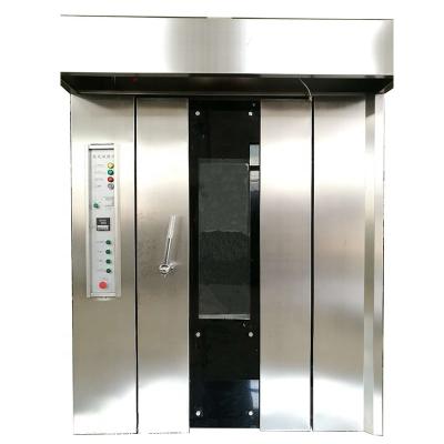 China Electric 38kw 400c  Hot Air Bakery Diesel Oven 32 Tray Rotary Oven Price for sale