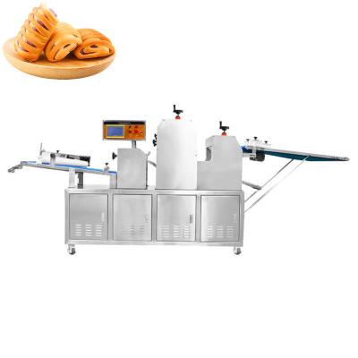 China Automatic puff pastry/puff biscuits/puff cookies machine  Hot selling flaky bread, flaky cake production line for sale