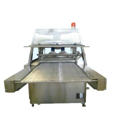 China Industrial chocolate enrobing machine for snack bar / cake / biscuit / pie for sale
