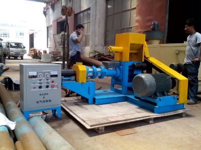 China 22KW  Floating Fish Feed Extruder Machine 1mm~6mm Output Size ISO for sale