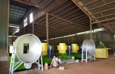 China straw bales pellet line, complete pellet production line project with 1T/H~5T/H capacity for sale