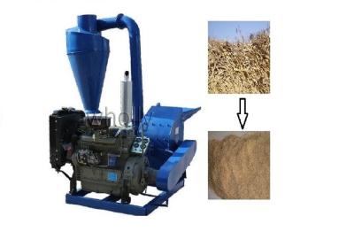 China Industrial Wood Hammer Mill With Diesel Engine / Electric Motor for sale