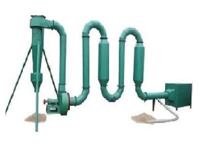 China Reliable Small Pipe Hot Air Flow Dryer For Rice Hull , Wood Sawdust for sale