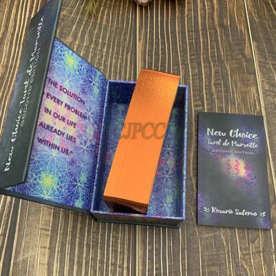 China Custom CMYK Printing Paper Positive Affirmation Tarot Cards With Guidebook for sale