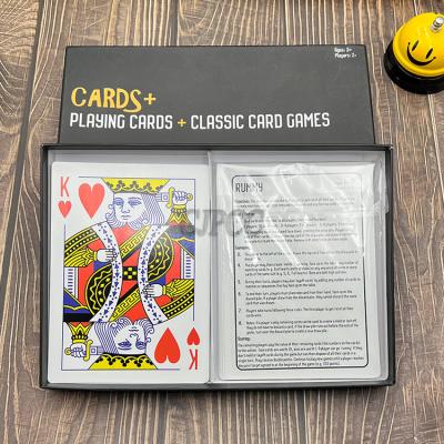 China CMYK Printing Double Decks Adult Poker Playing Cards 300gsm for sale