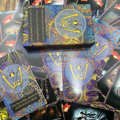 China capa brillante de encargo de la cubierta de Tarot Oracle Cards del psíquico 350gsm en venta
