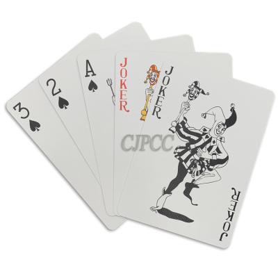 China cubierta de encargo de las tarjetas impermeables del póker de 0.3m m del SGS de Front And Back de las tarjetas en venta