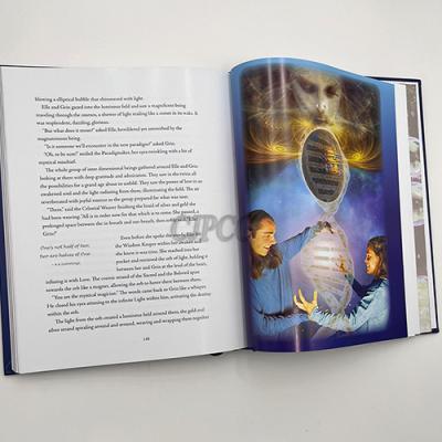 China Glossy Varnish Full Color Display Hard Cover Book A4 Custom Printing for sale