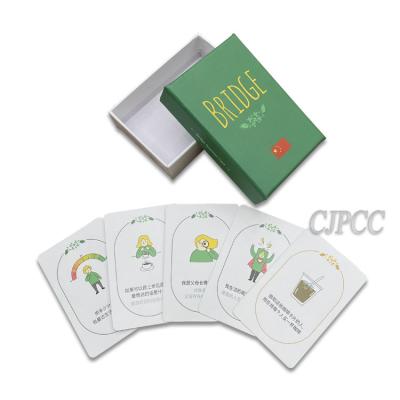 China Funny Chinese Bridge Card Game CMYK Printing Custom Play Cards OEM for sale