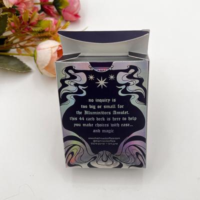 China Hologram Personalized Playing Cards Both Sides 63x88mm 330gsm Black Core Paper for sale