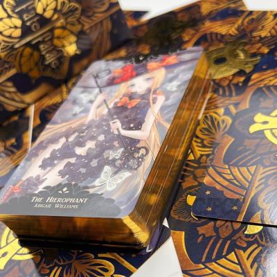 China El diseño de cartas de tarot de lujo del oro su propio Oracle carda la impresión de encargo en venta