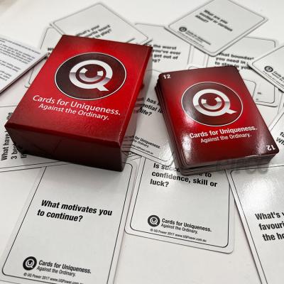 China El partido de la familia tiene impresión de encargo del juego de tarjeta de la diversión con la caja rígida en venta