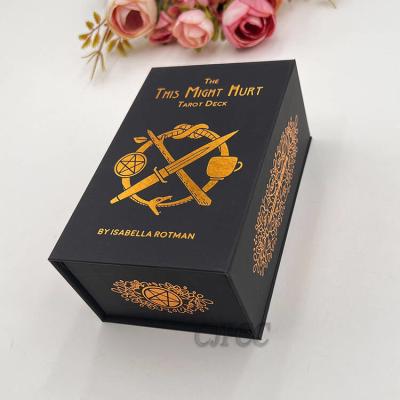 Китай 2 стороны печатая магнитное сусальное золото бумажной коробки штемпелюя упаковку подарочной коробки продается