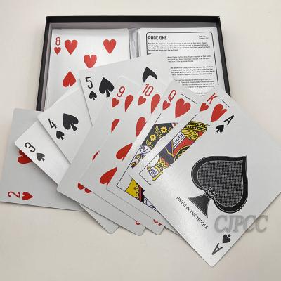 China Customized Design Printed Poker Playing Cards 0.26mm / 0.30mm CMYK for sale
