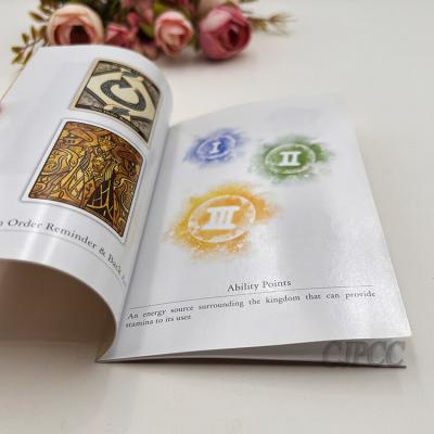 China Impressão colorindo do livro de instruções do tarô do livro da história dos desenhos animados da tampa macia à venda