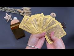 0.32mm Black Plastic Palying Cards Waterproof Eco-Friendly Custom Poker Deck