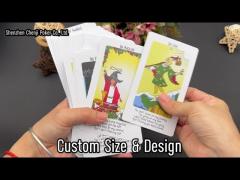 0.28mm PVC Waterproof Tarot Cards Custom Creating Your Own Oracle Deck SGS