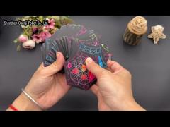 Hexagonal Custom Board Game Cards Matte Black Edged Play Fun Game Cards 0.32mm