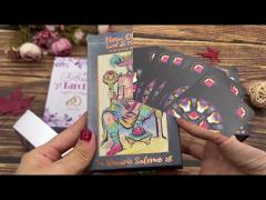 Custom CMYK Printing Paper Positive Affirmation Tarot Cards With Guidebook