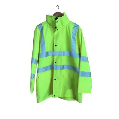 China Fluorescent Color Custom Mechanic Uniforms , Non - Hazardous Mens Work Jacket for sale