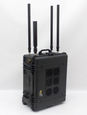 China Portable 3088B 205W Tactical Jammer Signal Blocker / Pelican Case 8 Band Jammer for sale