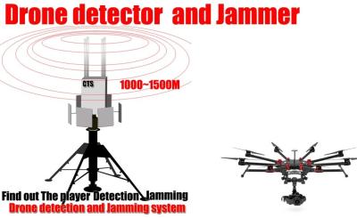 中国 理性的な移動式無人機の探知装置、無人機Rfの妨害機の長い検出の範囲 販売のため