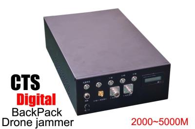China Backpack Drone Radio Jammer Digital Source With Multi Frequency And 3000M Range en venta